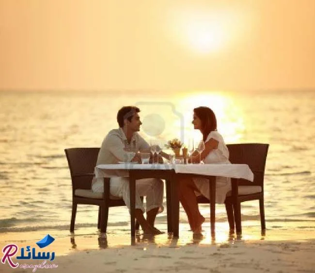 صورة رومانسية على البحر 