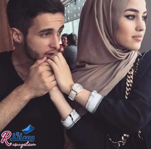 صورة رومانسية لبنت محجبة